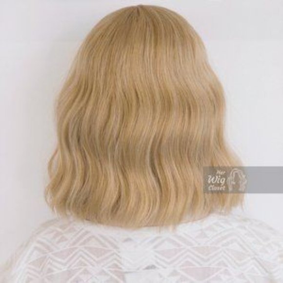 Golden Blonde Wavy Wig with Bangs | Gwen main image 7